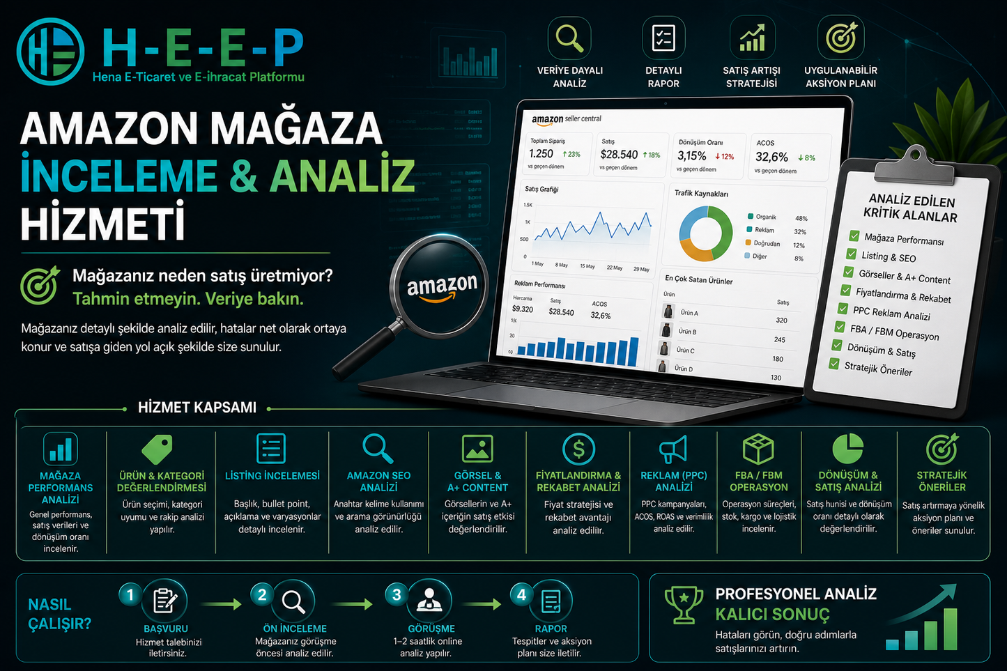 Amazon Mağaza İnceleme & Analiz Hizmeti