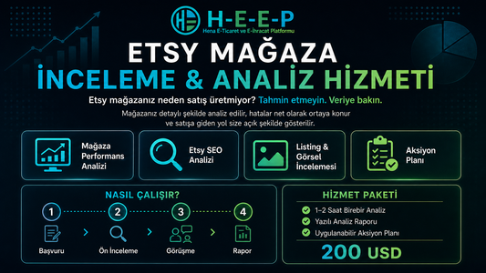 Etsy Mağaza İnceleme & Analiz Hizmeti