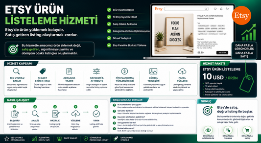 Etsy Ürün Listeleme Hizmeti