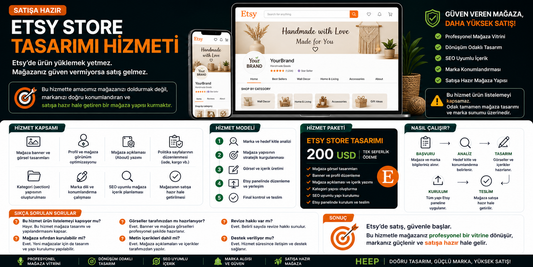 Satışa Hazır Etsy Store Tasarımı Hizmeti